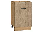 Шкаф нижний с 1-ой дверцей и ящиком Флэт Natural Casella Oak 2S/Дуб Вотан 816*500*478