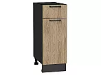 Шкаф нижний с 1-ой дверцей и ящиком Флэт Natural Casella Oak 2S/Graphite 816*300*478