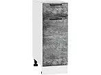 Шкаф нижний с 1-ой дверцей и ящиком Флэт Temple Stone 2S/Белый 816*300*478