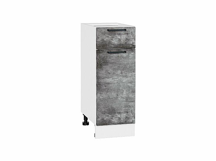 Шкаф нижний с 1-ой дверцей и ящиком Флэт Temple Stone 2S/Белый 816*300*478