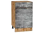 Шкаф нижний с 1-ой дверцей и ящиком Флэт Temple Stone 2S/Дуб Вотан 816*500*478