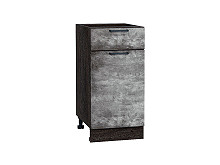 Шкаф нижний с 1-ой дверцей и ящиком Флэт Temple Stone 2S Венге | 40 см
