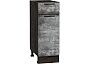 Шкаф нижний с 1-ой дверцей и ящиком Флэт Temple Stone 2S/Graphite 816*300*478