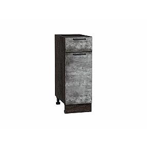 Шкаф нижний с 1-ой дверцей и ящиком Флэт Temple Stone 2S/Графит 816*300*478