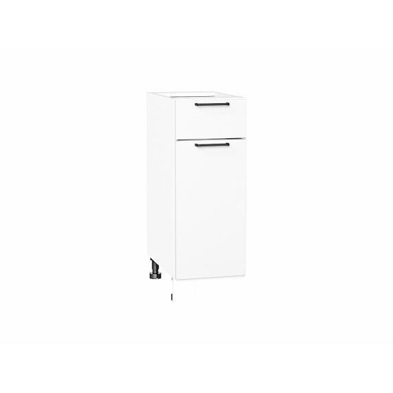 Шкаф нижний с 1-ой дверцей и ящиком Флэт White In 2S/Белый 816*300*478