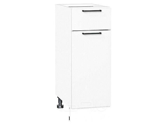 Шкаф нижний с 1-ой дверцей и ящиком Флэт White In 2S/Белый 816*300*478