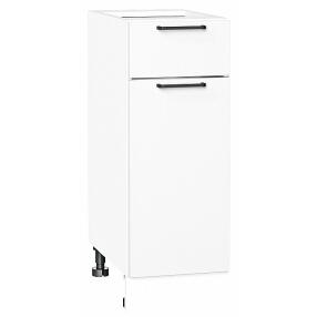 Шкаф нижний с 1-ой дверцей и ящиком Флэт White In 2S/Белый 816*300*478