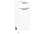 Шкаф нижний с 1-ой дверцей и ящиком Флэт White In 2S/Белый 816*300*478