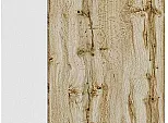 Шкаф нижний с 1-ой дверцей и ящиком Флэт Wotan Oak 2S/Белый 816*300*478