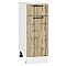 Шкаф нижний с 1-ой дверцей и ящиком Флэт Wotan Oak 2S/Белый 816*300*478 Шкаф нижний с 1-ой дверцей и ящиком Флэт Wotan Oak 2S/Белый 816*300*478