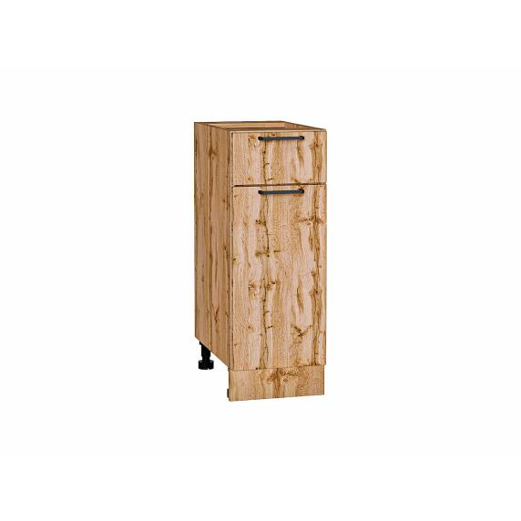 Шкаф нижний с 1-ой дверцей и ящиком Флэт Wotan Oak 2S/Дуб Вотан 816*300*478