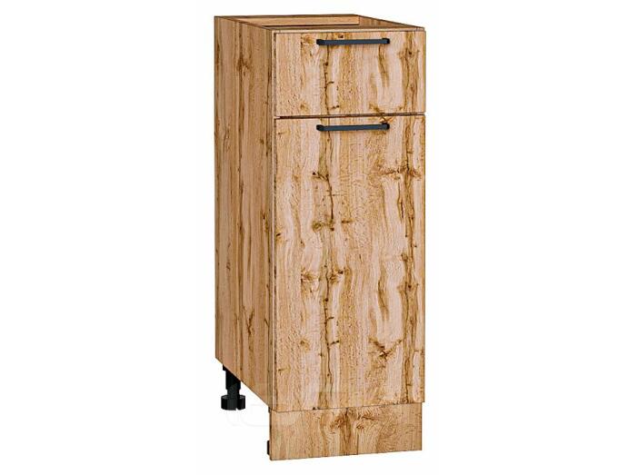 Шкаф нижний с 1-ой дверцей и ящиком Флэт Wotan Oak 2S/Дуб Вотан 816*300*478