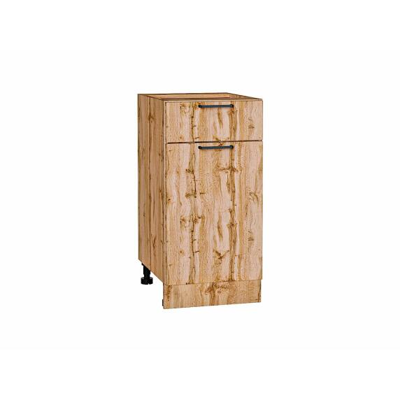Шкаф нижний с 1-ой дверцей и ящиком Флэт Wotan Oak 2S/Дуб Вотан 816*400*478