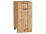 Шкаф нижний с 1-ой дверцей и ящиком Флэт Wotan Oak 2S/Дуб Вотан 816*400*478