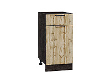 Шкаф нижний с 1-ой дверцей и ящиком Флэт Wotan Oak 2S Венге | 40 см
