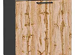 Шкаф нижний с 1-ой дверцей и ящиком Флэт Wotan Oak 2S/Graphite 816*500*478