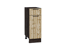 Шкаф нижний с 1-ой дверцей и ящиком Флэт Wotan Oak 2S Венге | 30 см