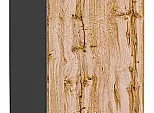 Шкаф нижний с 1-ой дверцей и ящиком Флэт Wotan Oak 2S/Graphite 816*300*478