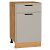 Шкаф нижний с 1-ой дверцей и ящиком Фрейм Clay Silk/Дуб Вотан 816*500*484