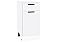 Шкаф нижний с 1-ой дверцей и ящиком Фрейм White Silk/Белый 816*400*484