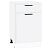 Шкаф нижний с 1-ой дверцей и ящиком Фрейм White Silk/Белый 816*500*484