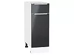 Шкаф нижний с 1-ой дверцей и ящиком Фьюжн Anthracite Белый 816*300*480