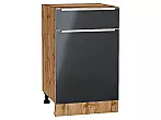 Шкаф нижний с 1-ой дверцей и ящиком Фьюжн Anthracite Дуб Вотан 816*500*480