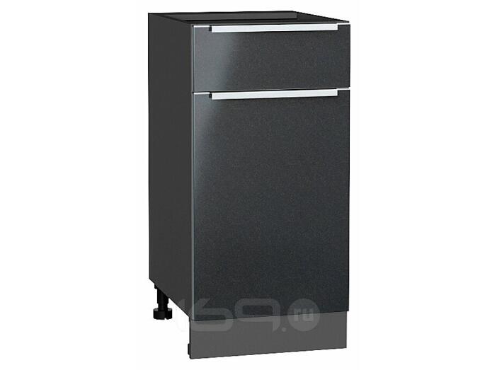 Шкаф нижний с 1-ой дверцей и ящиком Фьюжн Anthracite Graphite 816*400*480