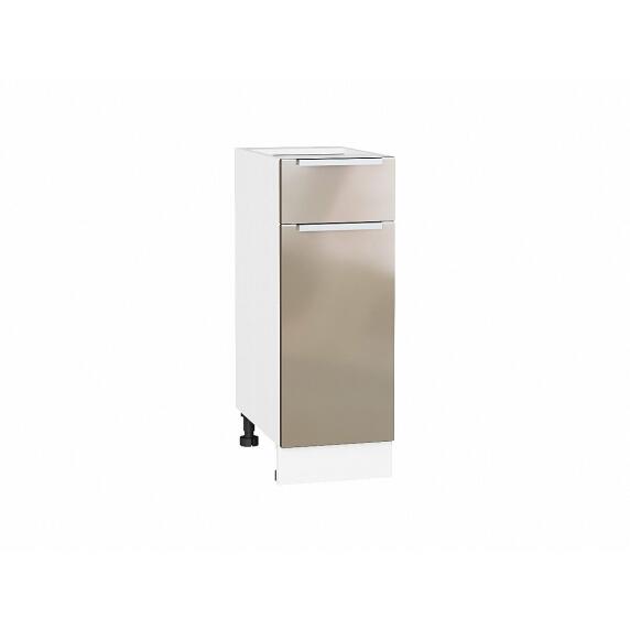 Шкаф нижний с 1-ой дверцей и ящиком Фьюжн Gallant Белый 816*300*480