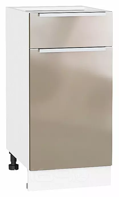 Шкаф нижний с 1-ой дверцей и ящиком Фьюжн Gallant Белый 816*400*480