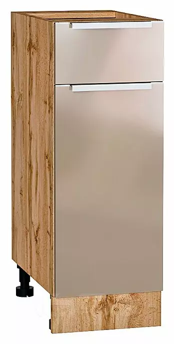 Шкаф нижний с 1-ой дверцей и ящиком Фьюжн Gallant Дуб Вотан 816*300*480