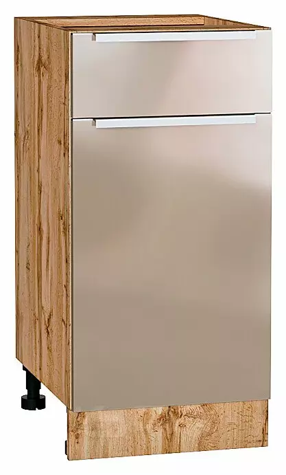 Шкаф нижний с 1-ой дверцей и ящиком Фьюжн Gallant Дуб Вотан 816*400*480