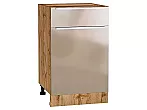 Шкаф нижний с 1-ой дверцей и ящиком Фьюжн Gallant Дуб Вотан 816*500*480