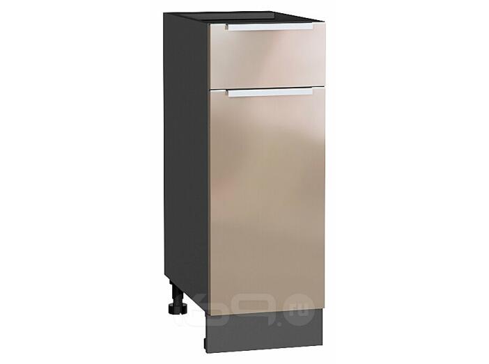 Шкаф нижний с 1-ой дверцей и ящиком Фьюжн Gallant Graphite 816*300*480