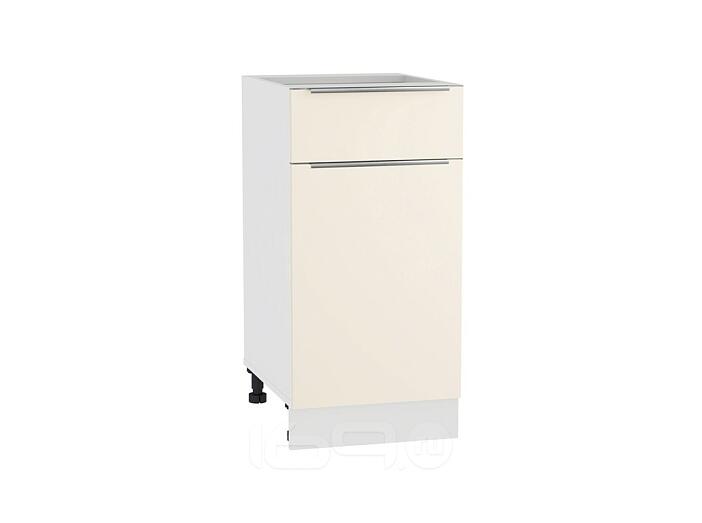 Шкаф нижний с 1-ой дверцей и ящиком Фьюжн Н 401 Ivory-Белый