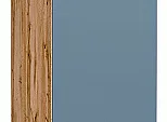 Шкаф нижний с 1-ой дверцей и ящиком Фьюжн Silky Blue Дуб Вотан 816*300*480