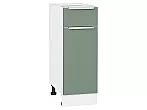 Шкаф нижний с 1-ой дверцей и ящиком Фьюжн Silky Mint Белый 816*300*480