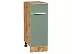 Шкаф нижний с 1-ой дверцей и ящиком Фьюжн Silky Mint Дуб Вотан 816*300*480
