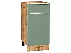 Шкаф нижний с 1-ой дверцей и ящиком Фьюжн Silky Mint Дуб Вотан 816*400*480