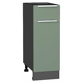 Шкаф нижний с 1-ой дверцей и ящиком Фьюжн Silky Mint Graphite 816*300*480
