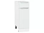 Шкаф нижний с 1-ой дверцей и ящиком Фьюжн Silky White Белый 816*300*480