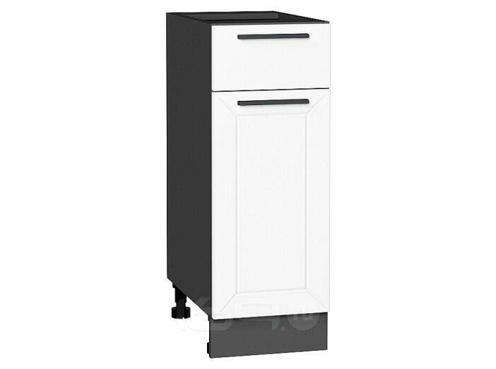Шкаф нижний с 1-ой дверцей и ящиком Глетчер Айленд Силк Graphite 816*300*478
