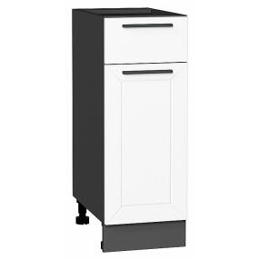 Шкаф нижний с 1-ой дверцей и ящиком Глетчер Айленд Силк Graphite 816*300*478