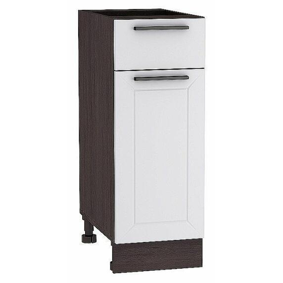 Шкаф нижний с 1-ой дверцей и ящиком Глетчер Гейнсборо Силк Graphite 816*300*478
