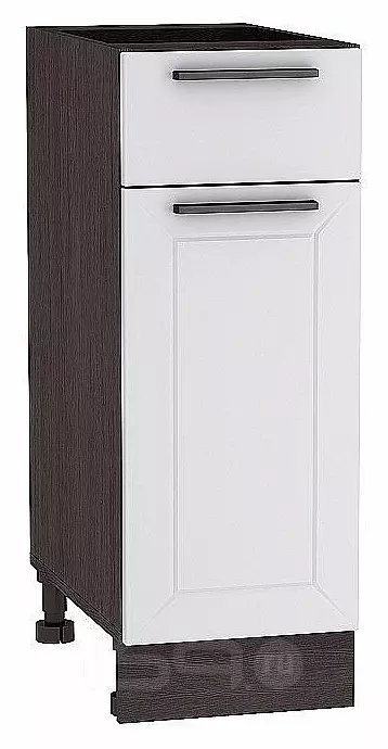 Шкаф нижний с 1-ой дверцей и ящиком Глетчер Гейнсборо Силк Graphite 816*300*478