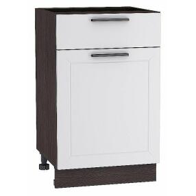 Шкаф нижний с 1-ой дверцей и ящиком Глетчер Гейнсборо Силк Graphite 816*500*478