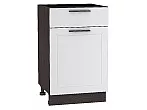 Шкаф нижний с 1-ой дверцей и ящиком Глетчер Гейнсборо Силк Graphite 816*500*478