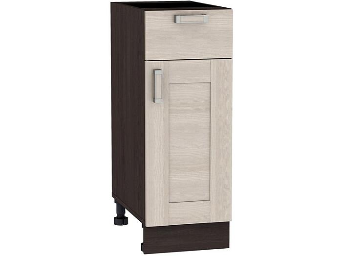 Шкаф нижний с 1-ой дверцей и ящиком Лофт Н 301 Cappuccino Veralinga-Венге
