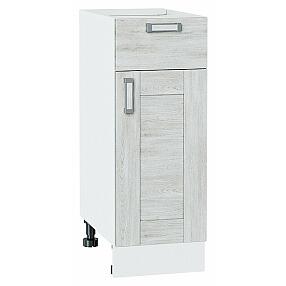 Шкаф нижний с 1-ой дверцей и ящиком Лофт Nordic Oak/Белый 816*300*480