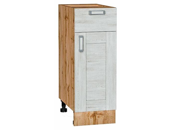 Шкаф нижний с 1-ой дверцей и ящиком Лофт Nordic Oak/Дуб Вотан 816*300*480